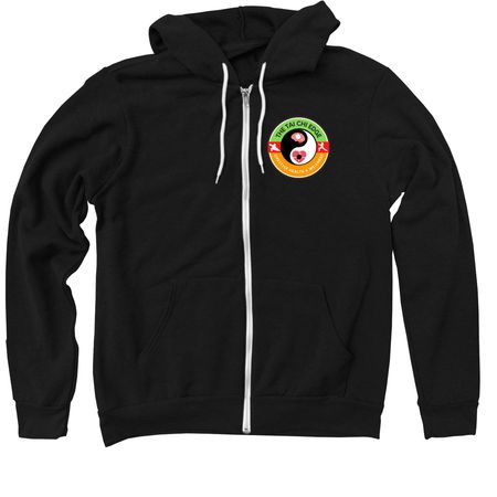 TCE 1, a Black Zip Up Hoodie