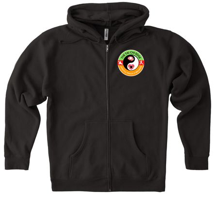 TCE 1, a Black Heavyweight Zip Up Hoodie