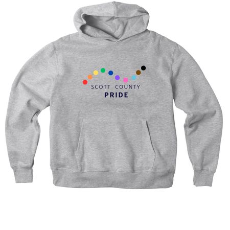 Wear Your Pride. Fund Our Future., a Athletic Heather Premium Heavyweight Pullover Hoodie