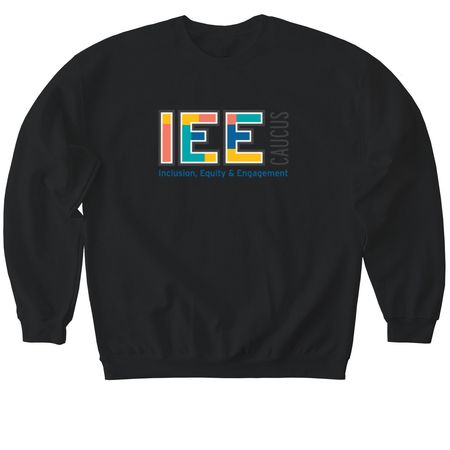 IEE, a Black Softstyle Crewneck Sweatshirt