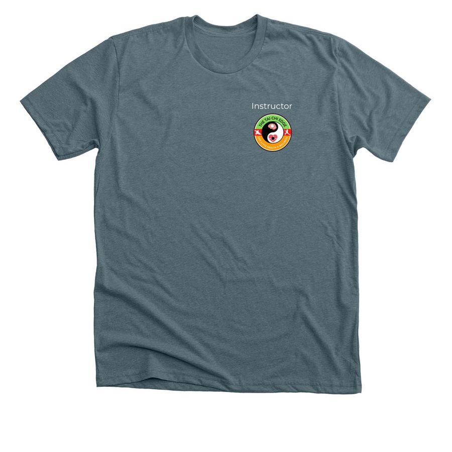 Tai Chi Edge Instructor, a Heather Slate Premium Unisex Tee