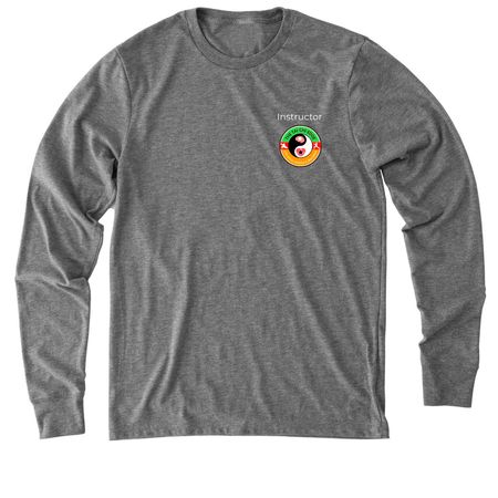 Tai Chi Edge Instructor, a Aluminum Grey Allmade Eco Triblend Long Sleeve Tee
