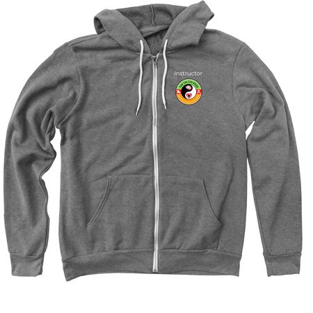 Tai Chi Edge Instructor, a Deep Heather Zip Up Hoodie