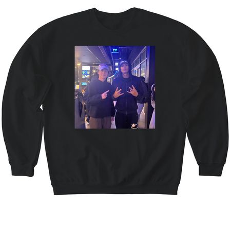 Marlon Mogged&nbsp;, a Black Softstyle Crewneck Sweatshirt