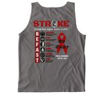 Stroke Advocacy, a Pepper Comfort Colors Tank Top (back-view)