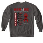 Stroke Advocacy, a Pepper Comfort Colors Crewneck Sweatshirt (back-view)