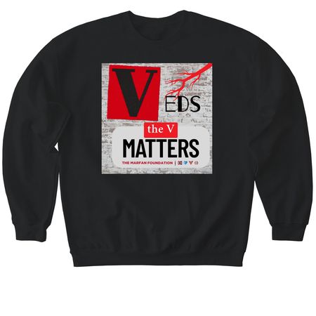 #TheVMatters, a Black Softstyle Crewneck Sweatshirt