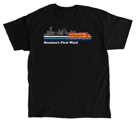 Classic First Ward Train, a Black Classic Unisex Tee