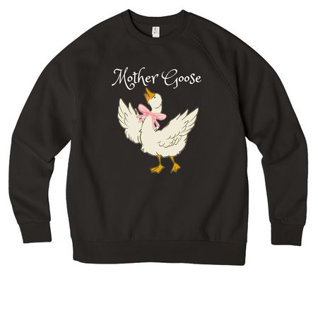 Mother goose&nbsp;, a Deep Black Allmade Organic CVC Crewneck Sweatshirt