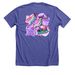 Josie Pocket Logo 2026, a Heather Lapis Premium Unisex Tee (back-view)