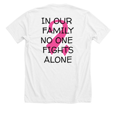 AHC- NO ONE FIGHT ALONE Tee, a Solid White Blend Premium Unisex Tee