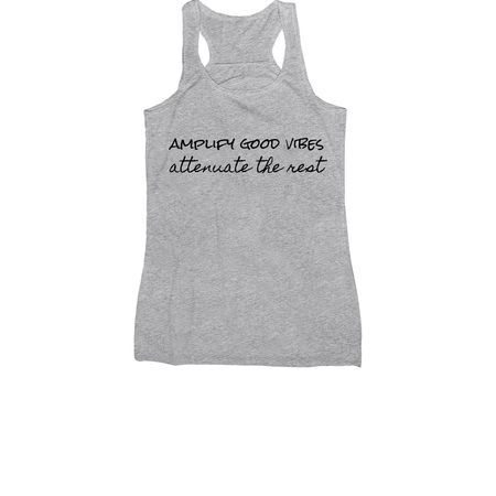 Amplify Good Vibes (Light Tanks), a Athletic Heather Women's Racerback