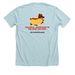 Frankly The Best, a Heather Ice Blue Premium Unisex Tee (back-view)