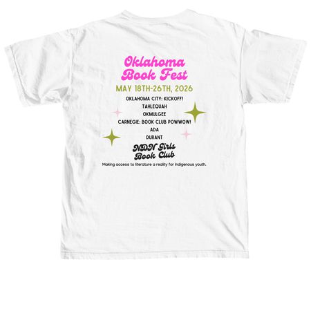 BOOK FEST: BABY BUFFALO, a White Comfort Colors Unisex Tee (back-view)