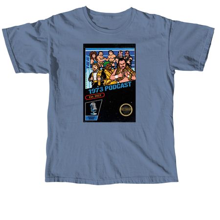 1973 8bit, a Blue Jean Comfort Colors Unisex Tee