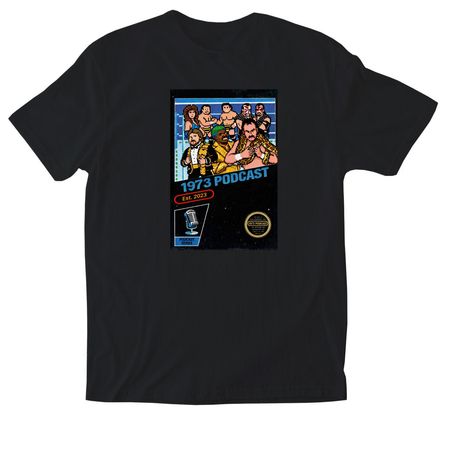 1973 8bit, a Black Softstyle Cotton Tee