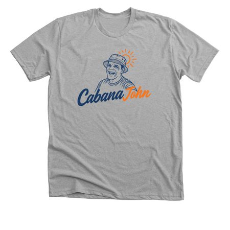 BIG Front CJ Logo, a Athletic Heather Premium Unisex Tee