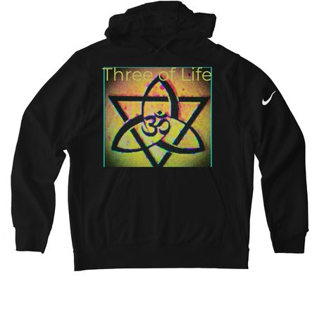 Three of Life, a Black Nike Club Fleece Pullover Hoodie