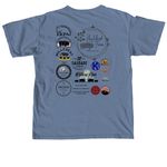 2026 All American show, a Blue Jean Comfort Colors Unisex Tee (back-view)