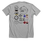2026 All American show, a Athletic Heather Premium Unisex Tee (back-view)