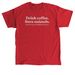 Drink coffee. Save animals., a Red Classic Unisex Tee