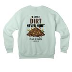 2026 Shirts, a Dusty Blue Premium Drop Shoulder Sweatshirt (back-view)