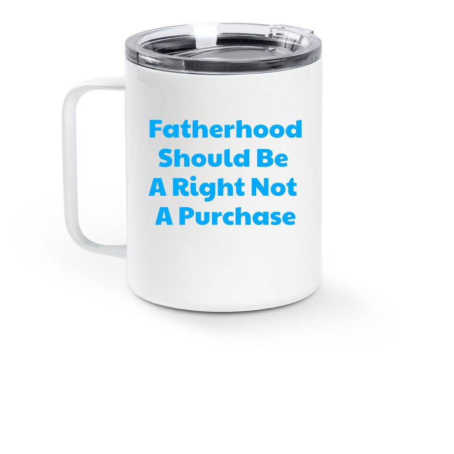 Coffee Tumbler&nbsp;, a White Stainless Steel Travel Mug (back-view)