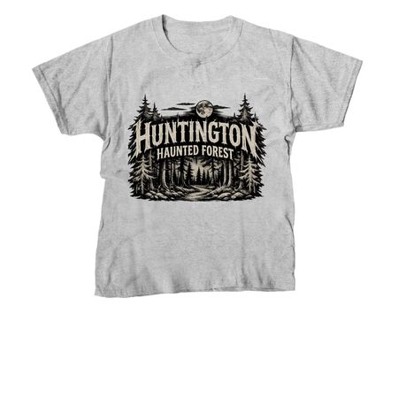Huntington Haunted Forest - EB, a Sport Grey Youth Unisex Tee