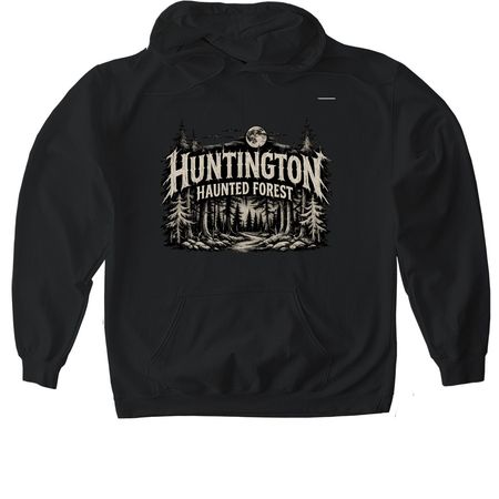 Huntington Haunted Forest - EB, a Black Gildan Softstyle Pullover Hoodie