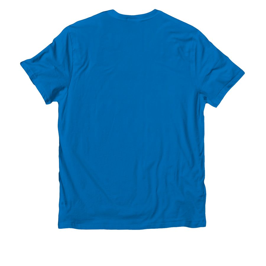 Cult Caf?: White Logo&nbsp;Shirts & Hoodies, a Beacon Blue Allmade Organic Cotton Unisex Tee (back-view)