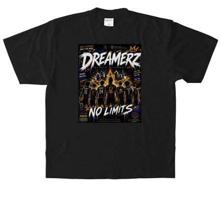 DREAMERZ?: NO LIMITS, a Black Heavyweight Garment Dye Tee