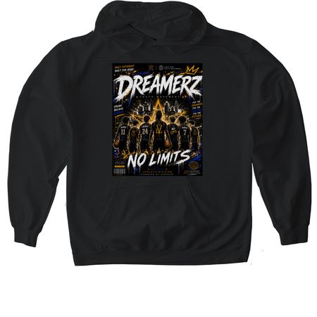 DREAMERZ?: NO LIMITS, a Black Gildan Softstyle Pullover Hoodie