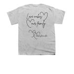 Our Family, a Sport Grey Youth Unisex Tee (back-view)
