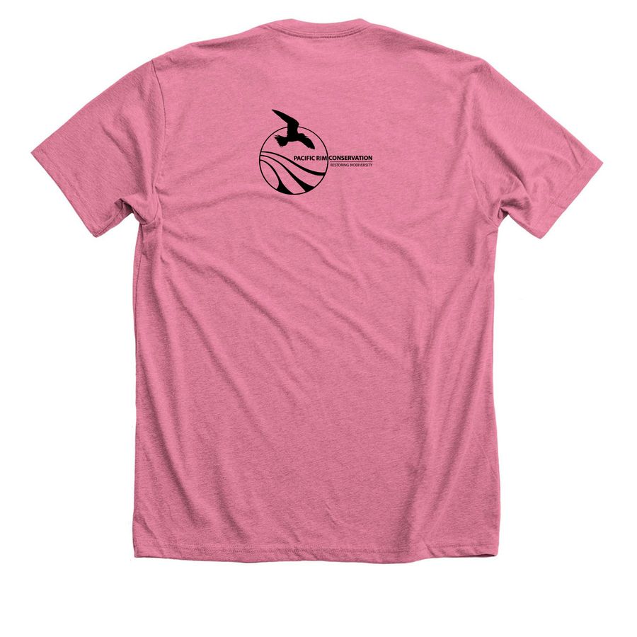 Manu-o-K?&nbsp;, a Heather Mauve Premium Unisex Tee (back-view)