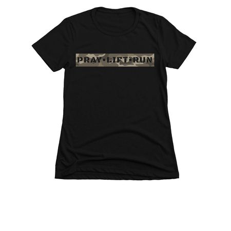 PLR shirt, a Black Women's Slim Fit Tee