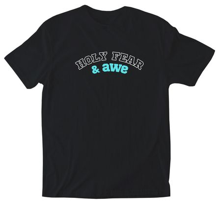 Holy Fear & Awe, a Black Softstyle Cotton Tee