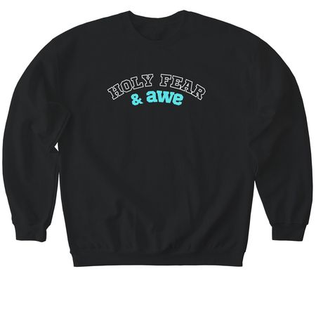 Holy Fear & Awe, a Black Softstyle Crewneck Sweatshirt