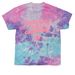Everybody Loves a Comeback (TIE DYE), a Cotton Candy Classic Tie Dye Tee (back-view)