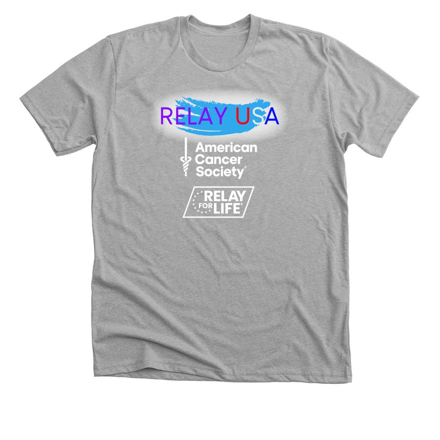 Relay USA, a Athletic Heather Premium Unisex Tee