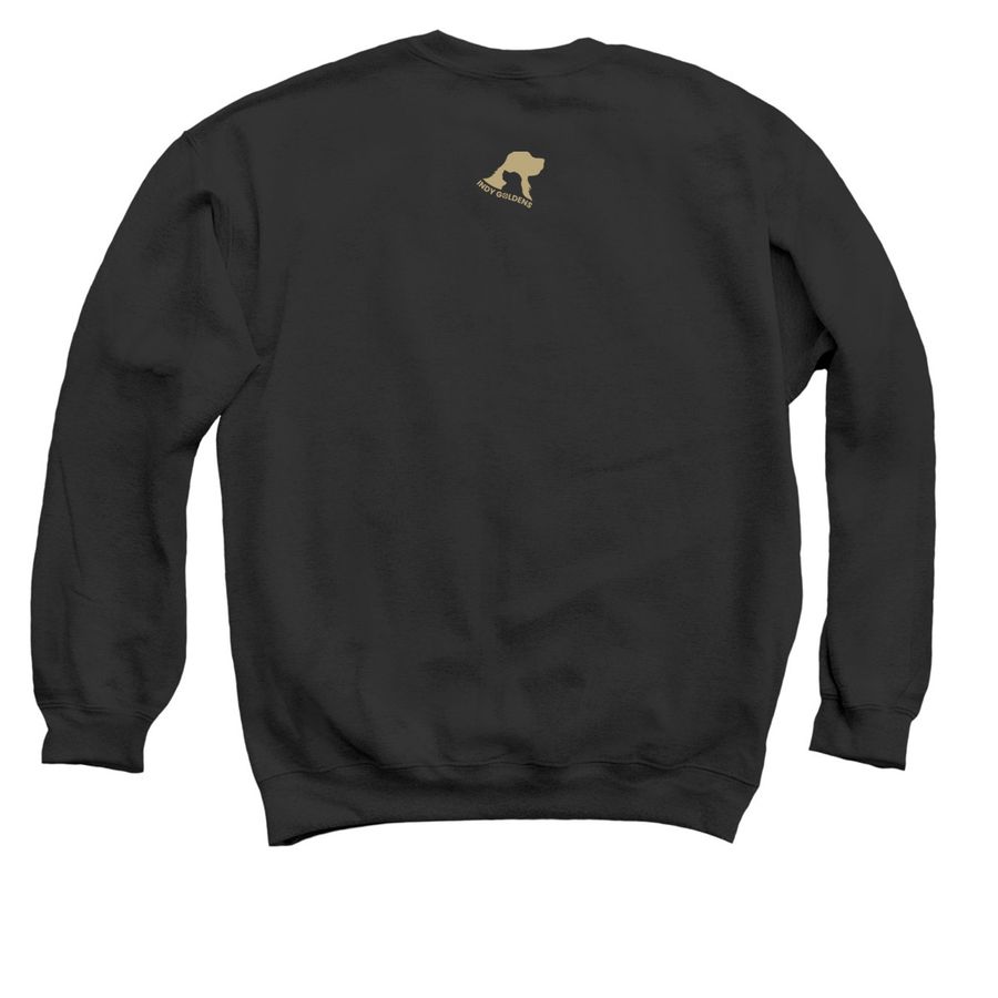 Golden Social Club, a Black Crewneck Sweatshirt (back-view)
