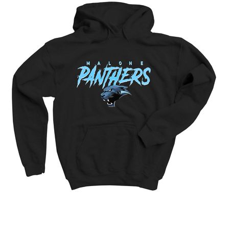 Malone Panthers Athletics, a Black Youth Pullover Hoodie