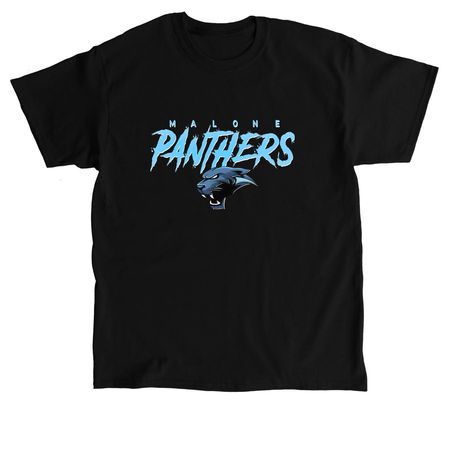 Malone Panthers Athletics, a Black Classic Unisex Tee