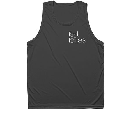 Drop the Dudes Athletic Tops, a Iron Grey Unisex Performance Tank