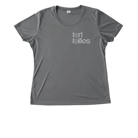 Drop the Dudes Athletic Tops, a Grey Concrete Heather Women's Performance Tee