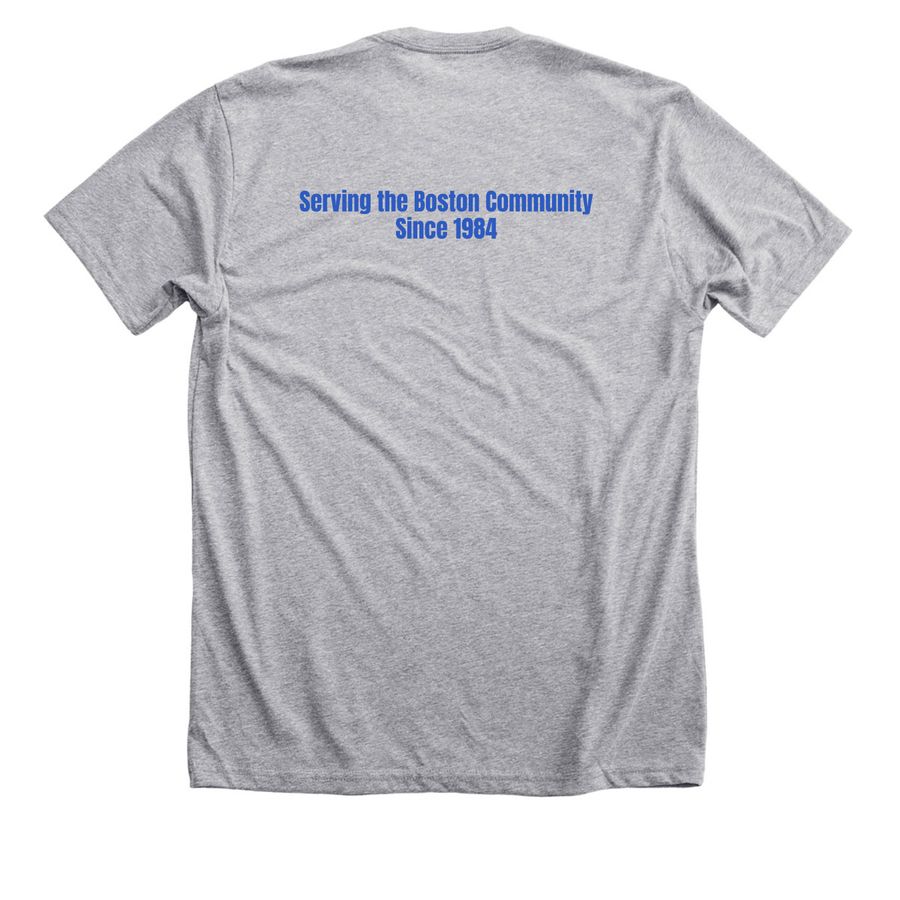Support FNSP: Join Us in the Walk for Hunger, a Athletic Heather Premium Unisex Tee (back-view)