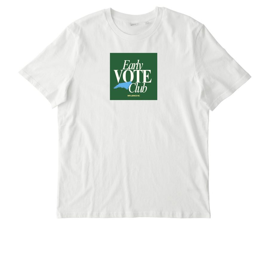 The Early Vote Club, a Off White Stanley/Stella Unisex Creator 2.0 Tee