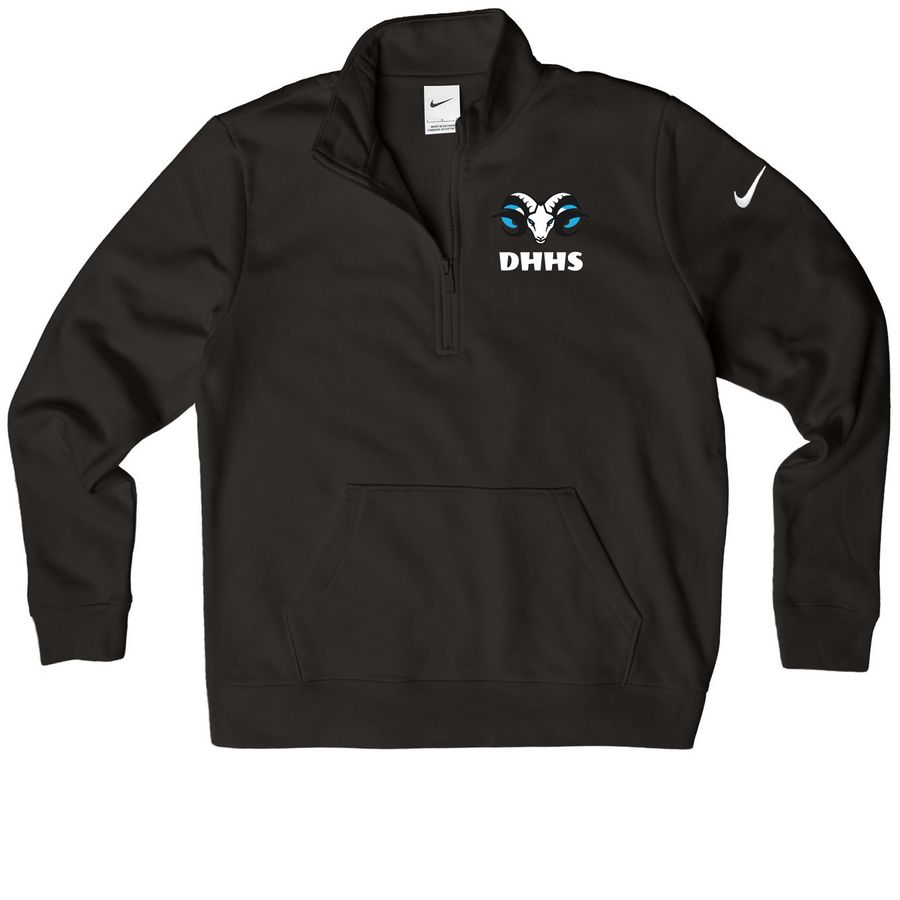 Ram Sport, a Black Nike Women's Club Half Zip Pullover