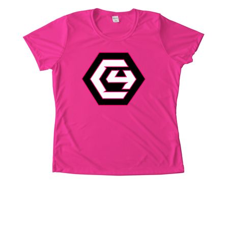 C4 UV Tops, a Neon Pink Women's Performance Tee