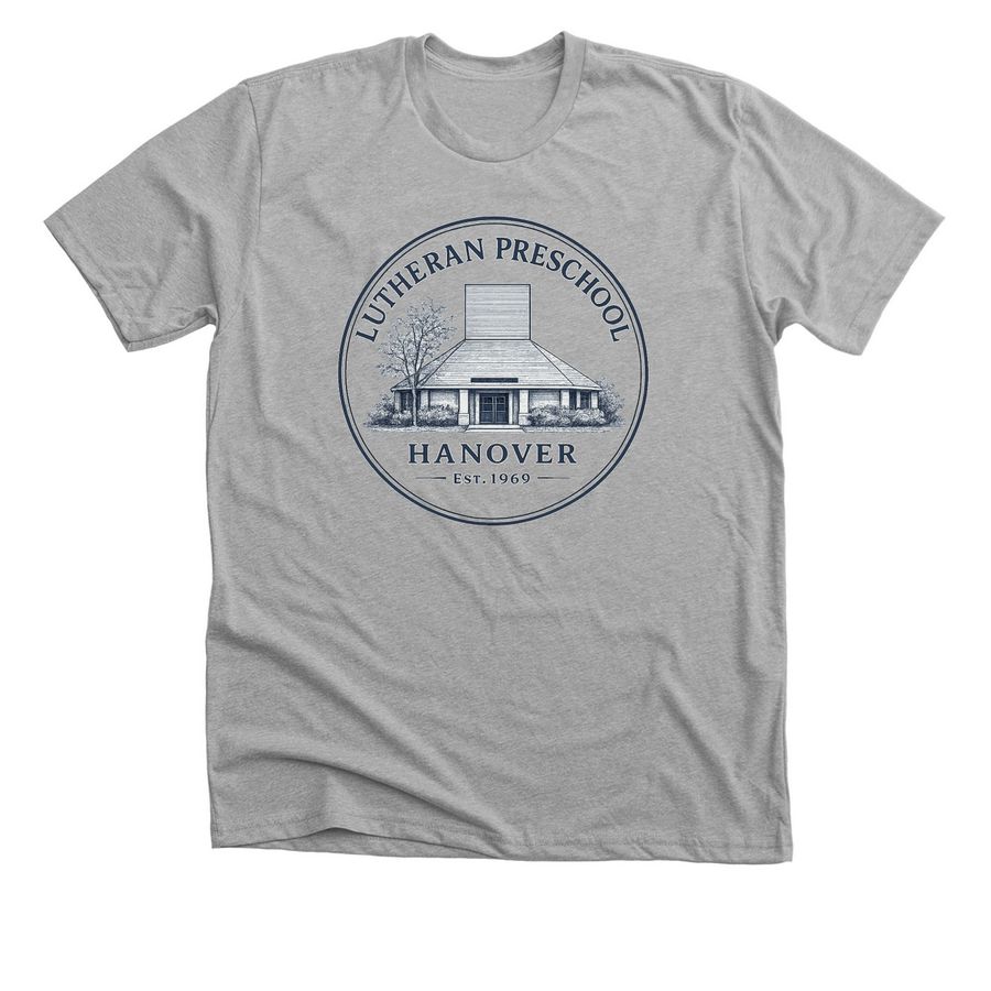 Lutheran Preschool Heritage Collection&nbsp;, a Athletic Heather Premium Unisex Tee