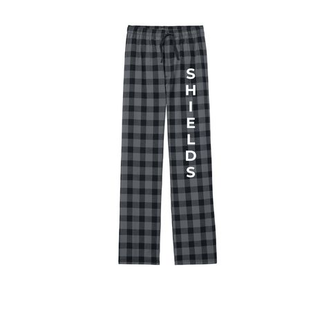 Pants, a Grey/ Black Buffalo Check Flannel Pajama Pant